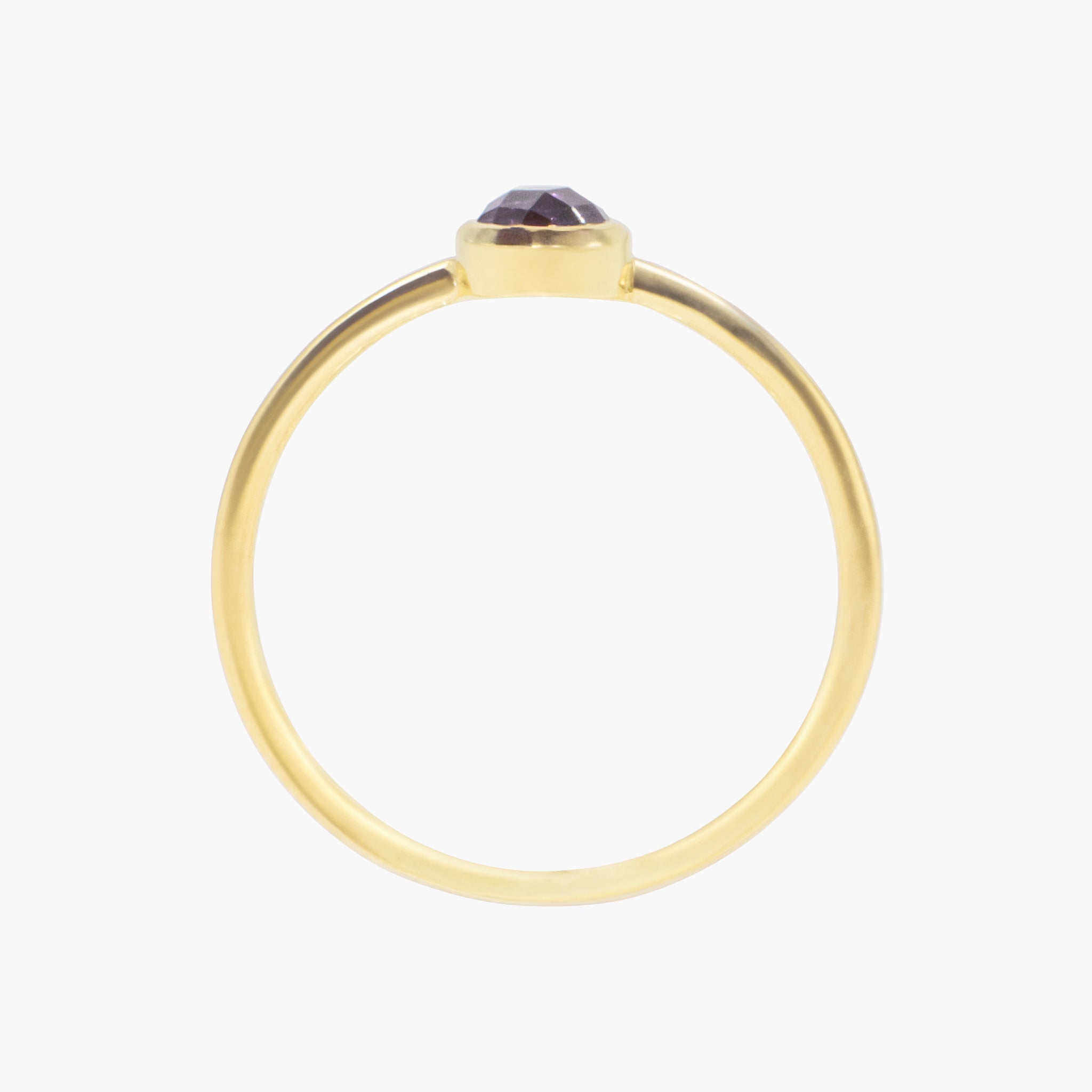 Bague Gemia en pierre Améthyste plaqué or - SLOYA